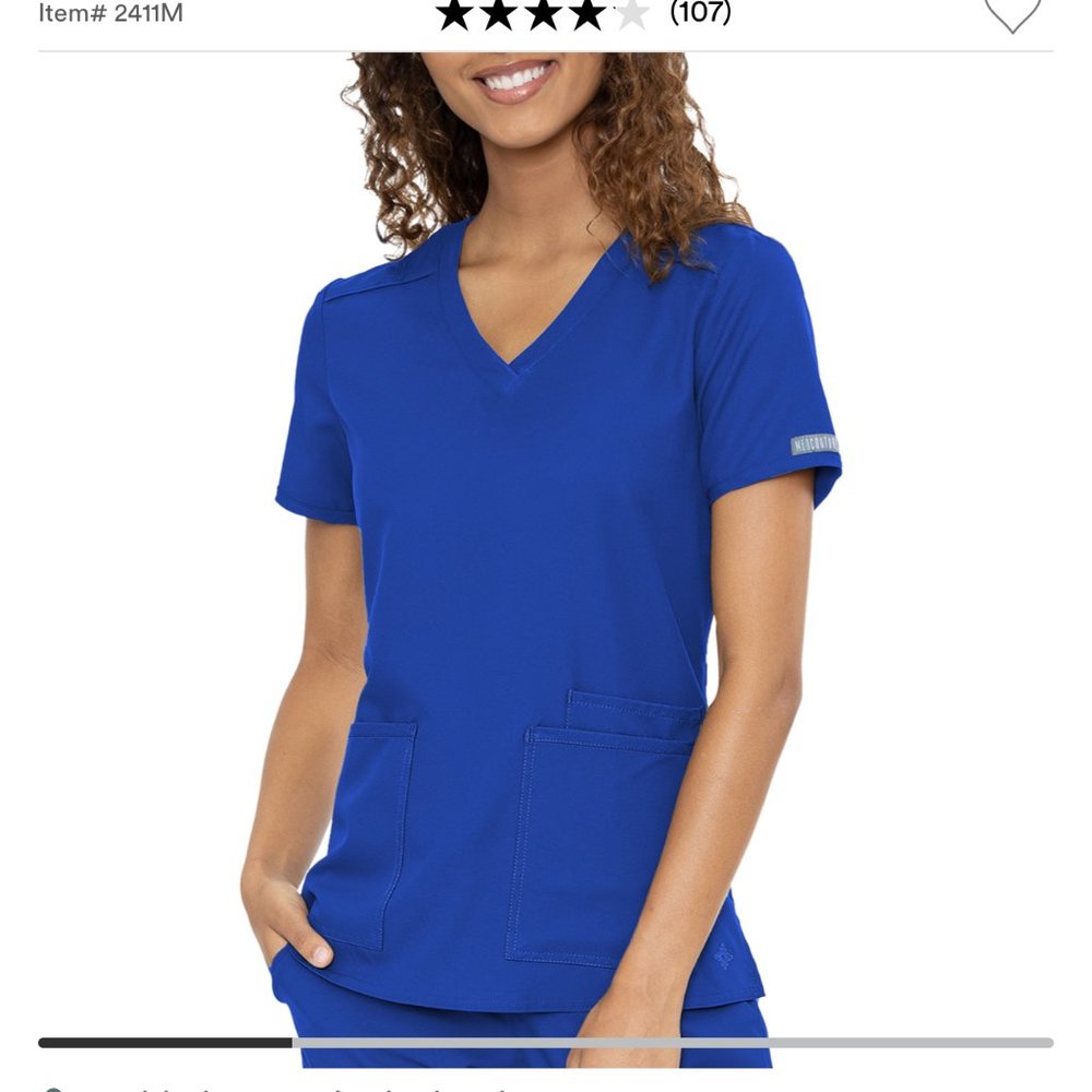 Med Couture 3 Pocket V neck top